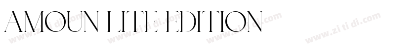 AMOUN LITE EDITION字体转换